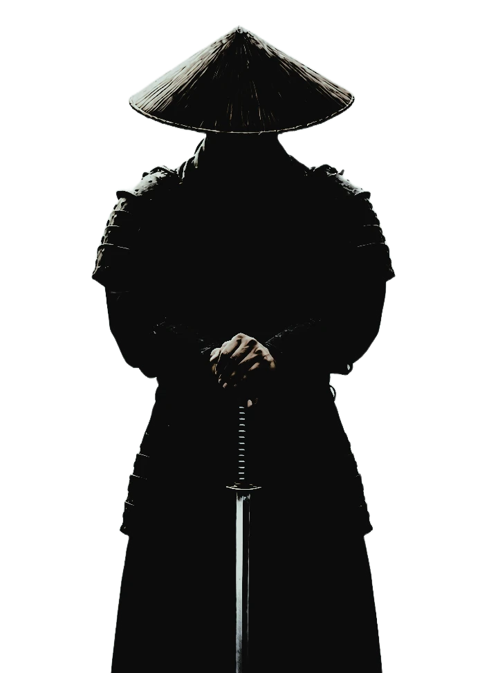 Samurai warrior close-up