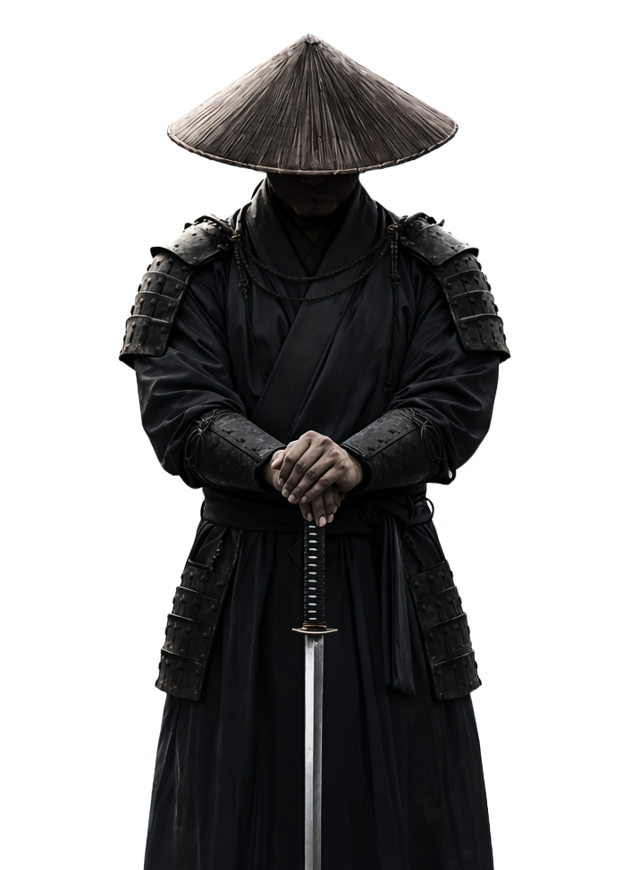 Samurai warrior silhouette