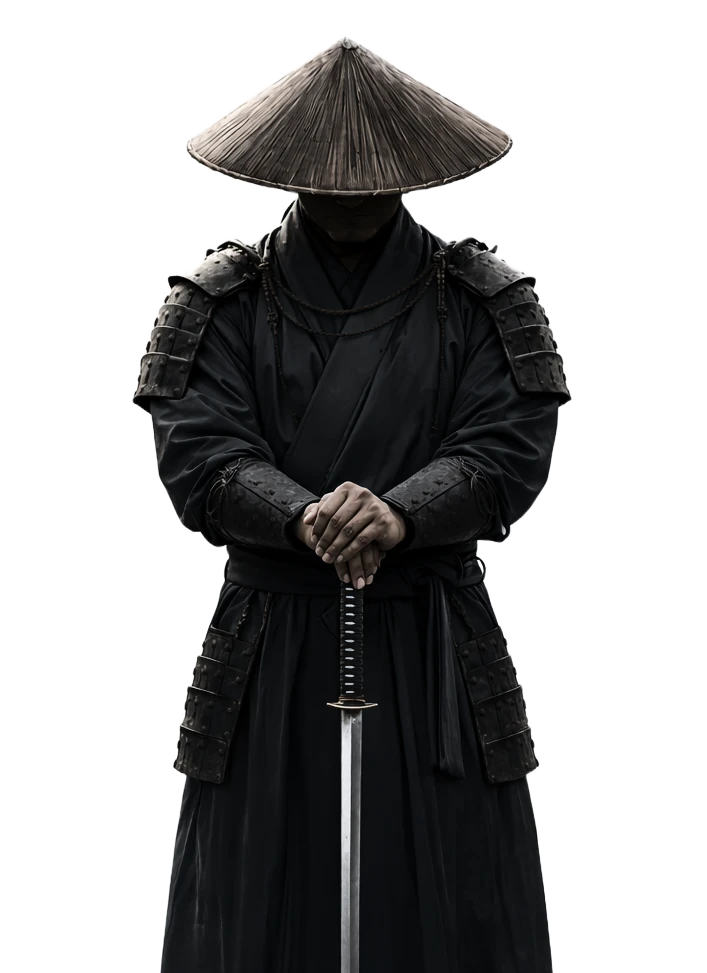 Samurai warrior silhouette